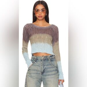 NWT - Revolve More to Come Viv Sweater in Brown Ombré - Size XS